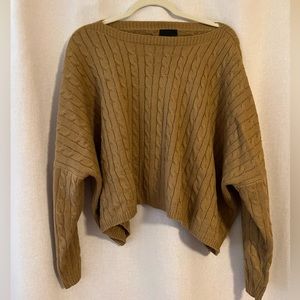 Boxy Wide Neck Sweater
